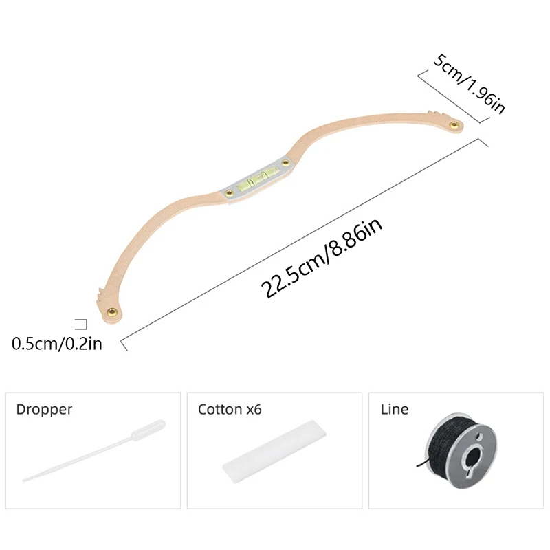 Микроблейдинг Перманентный макияж лук и Стрелка линейка черная измерительная