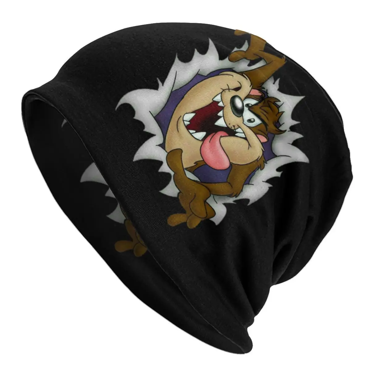 

Hip Hop Winter Warm Women Men Knitting Hat Unisex Adult Tasmanian Devil Skullies Beanies Caps Taz Cartoon Comic Bonnet Hats