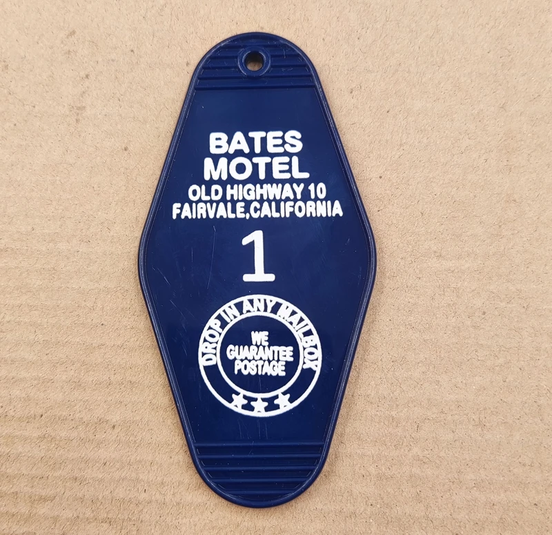 Брелок для ключей BATES MOTEL со старым шоссе Хрустальный брелок цепочка ТВ шоу офиса