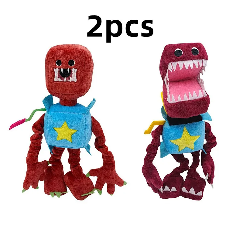 

2 шт., новая коробка, искусственная Мультипликация, куклы, красный робот, заполненные плюшевыми куклами, праздничный подарок, коллекционные ...