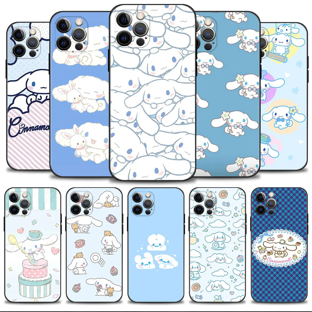 

Many Cinnamoroll Blue White Clouds Phone Case For Apple iPhone 14 13 12 11 Pro Max 13 12 Mini XS Max XR X 7 8 6 6S Plus Shell
