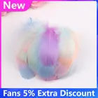 100 шт., натуральные гусиные перья 4-8 см