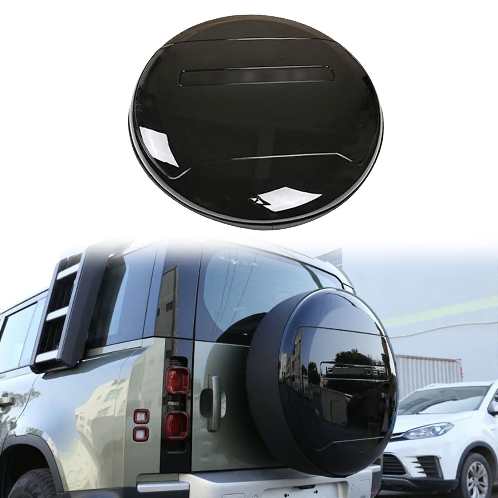 

Spare Tyre Tire Cover Fit for Land Rover Defender 2020 2021(Black)