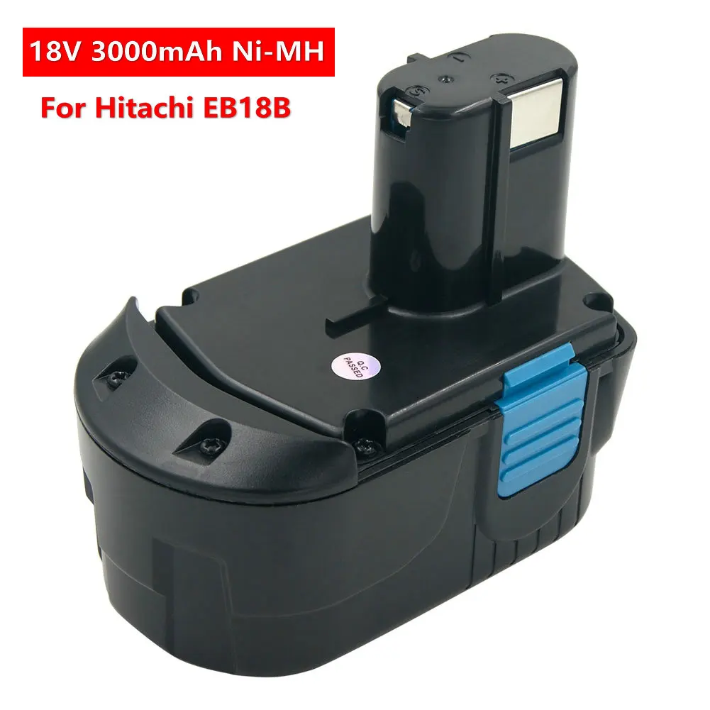 Фото Ni-MH аккумуляторная батарея EB18B 18 В, 3000 мАч для Hitachi EB1812S EB1814SL EB1820 EB1826HL EB1830H DV18DL DS18DL WH18DFL G18DL №2
