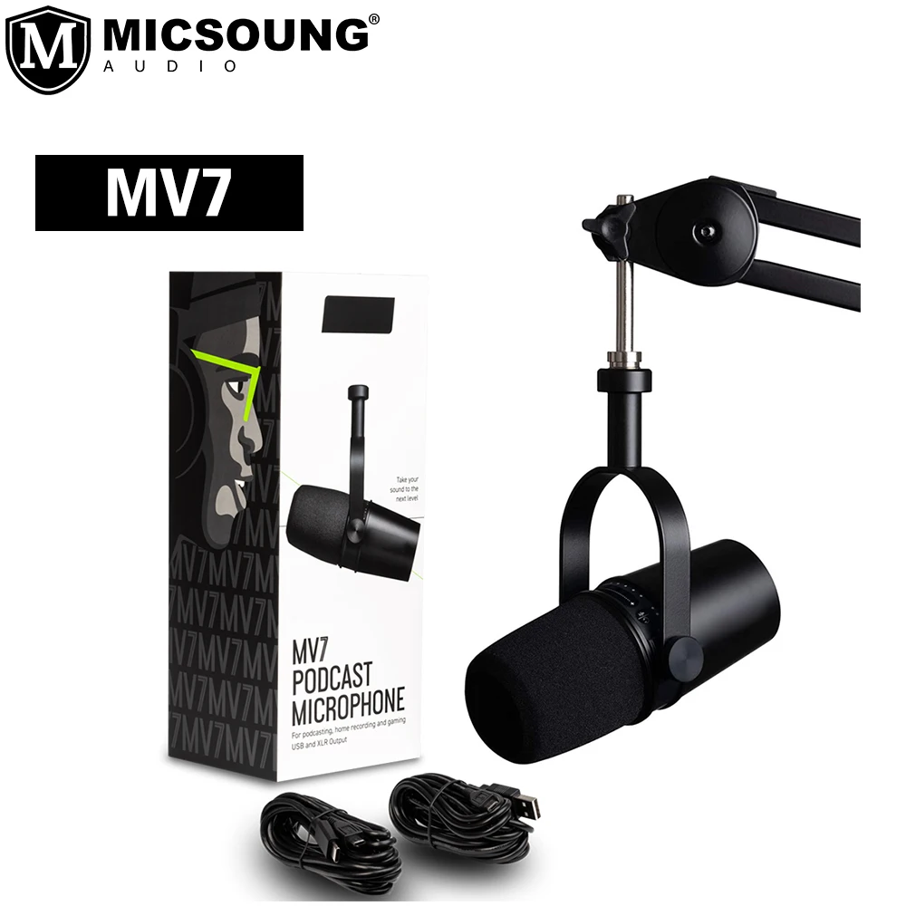 

MV7 Podcast USB Dynamic Microphone MIC Microphone for SHURE Recording Live Streaming Gaming