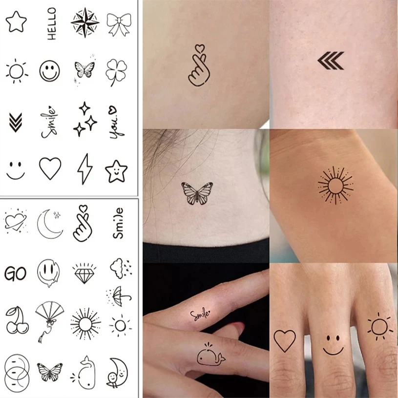 Маленькая Водонепроницаемая Временная тату-наклейка в стиле паттфер 2 шт.