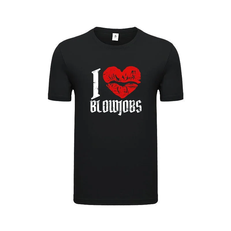 

I Love Red Lips Vintage Graphics Design Unisex T-Shirt Adult Funny Flirting Tee Shirts Customizable Breathable Novel Tops