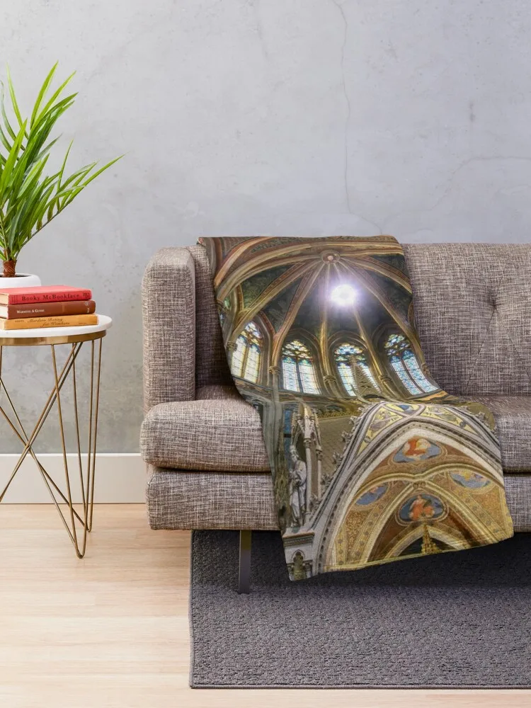 Votivkirche или вотивная церковь во Восенью Австрии фланелевое одеяло для дивана