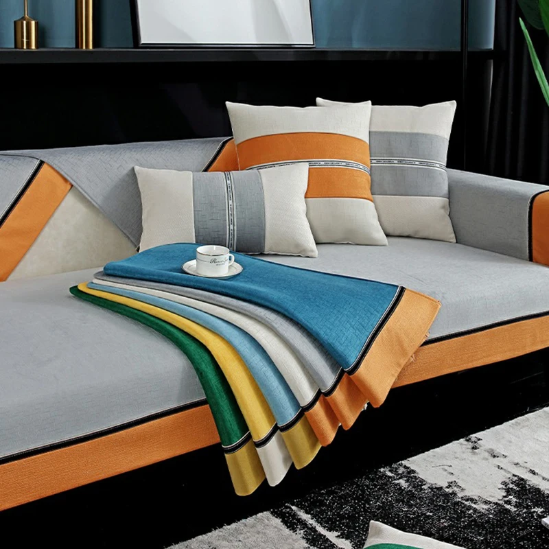 

Nordic Sofa Cover Towel Slipcover Non-slip l shape Sofa Cover for Living Room Chaise Lounge Couch Cover Universal Sofa Protector