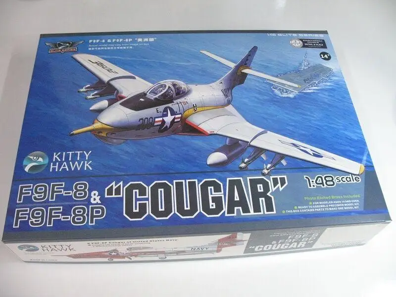 Kitty Hawk 1/48 F9F-8 &amp F9F-8P Gar Cougar - KH80127 Новая Модель Kit