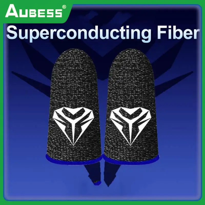 

Sweatproof Finger Cover Breathable Fingertips Non-scratch Thumb Fingertip Sleeves Sensitive 1pair Gaming Accessorie Breathable