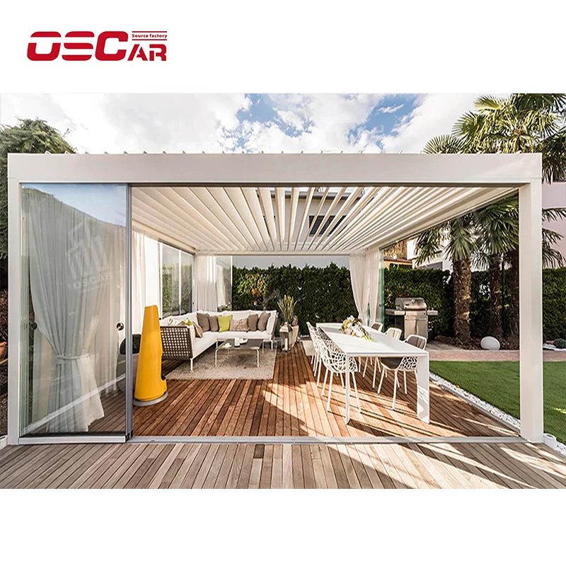 Современный дизайн плавательный бассейн электрическая беседка на крыше