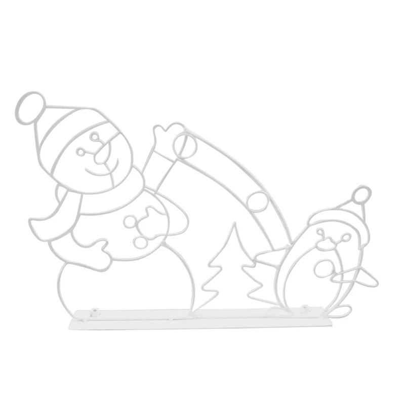 

Funny Snowman Light with Frame Winter Indoor Outdoor Celebration Home Decor