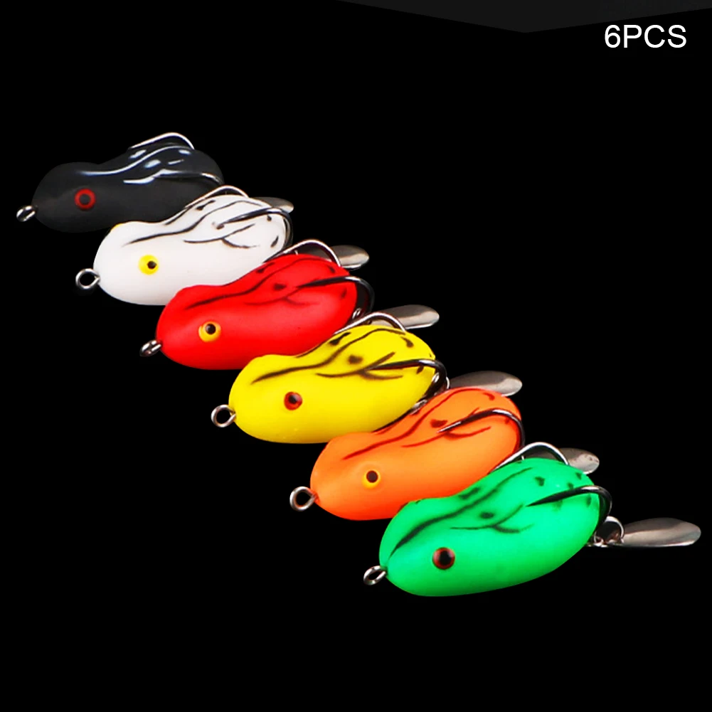 

6 шт. снасти мягкая жизнь как практичная резина с крючком 5 см портативная рыболовная приманка Кролик Лягушка подарок привлекательная искус...