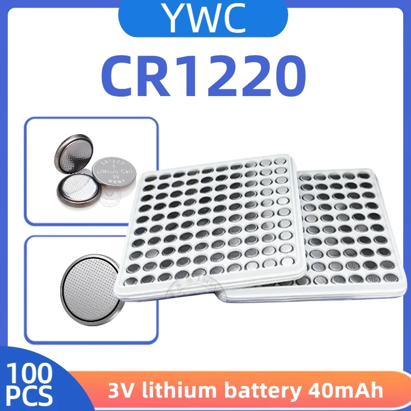 

CR1220 3V Lithium Battery For Toy Watch Scale Calculator Car Remote Control CR 1220 LM1220 BR1220 KCR1220 Button Coin Cell
