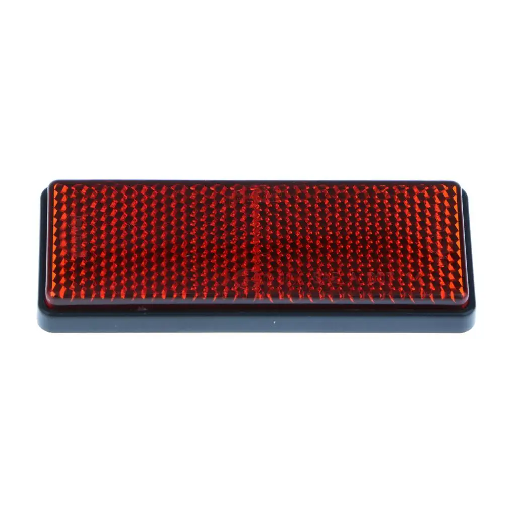 

2xCar Cycle Reflector Light Reflective Strips Stick On Self Adhesive Red