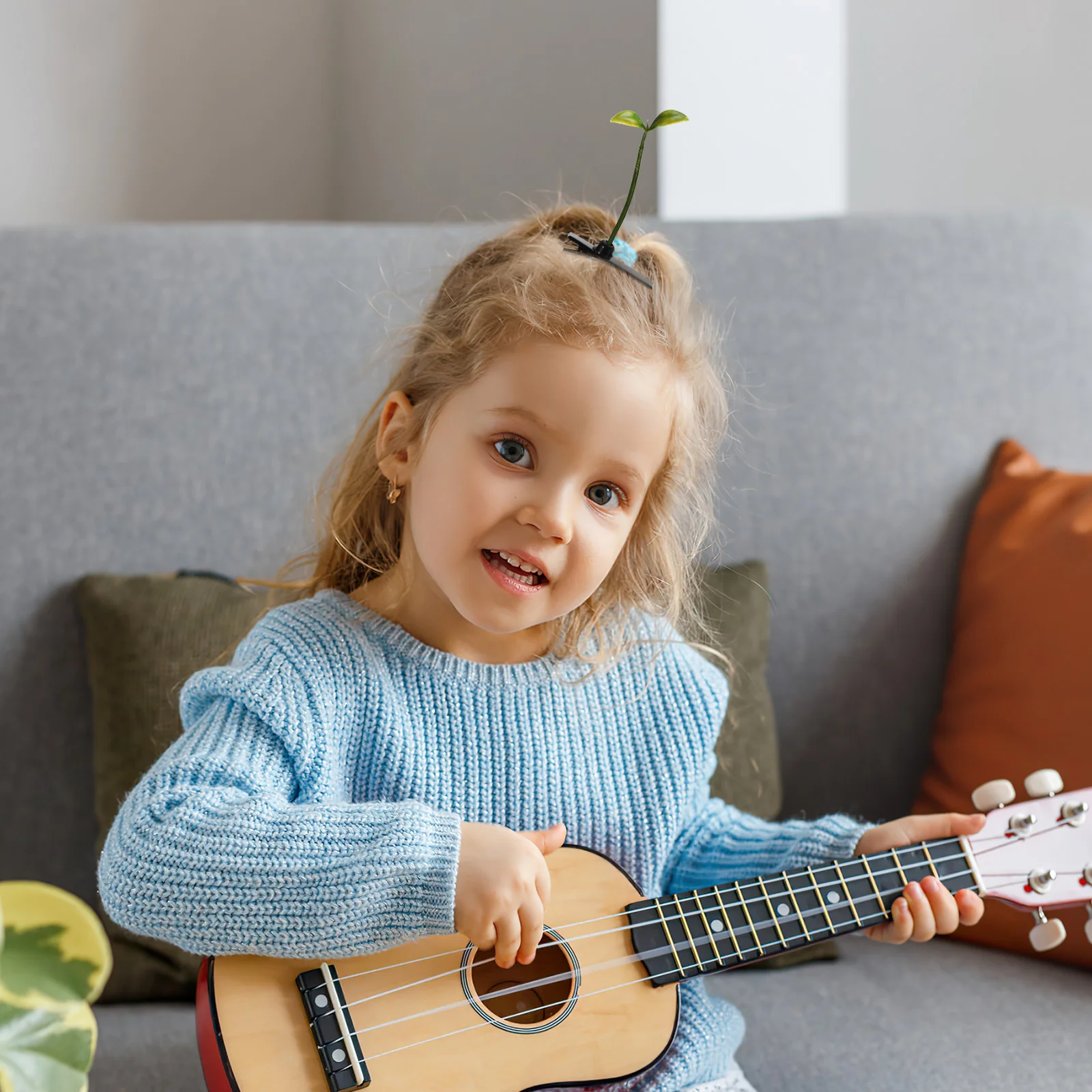 Аксессуары для шпилек зажимы волос с ростками фасоли женщин милые забавные