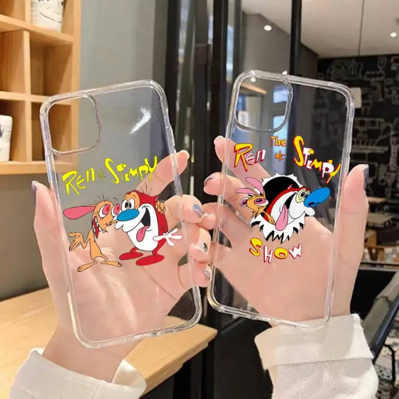 R-Ren and Cute-stimpy Phone Case For Samsung GalaxyS20 S21 S30 FE Lite Plus A21 A51S Note20 Transparent Shell on.R-Ren и Cute-stimpy чехол для телефона Samsung GalaxyS20 S21 S30 FE Lite Plus A21 A51S Note20 прозрачный корпус.