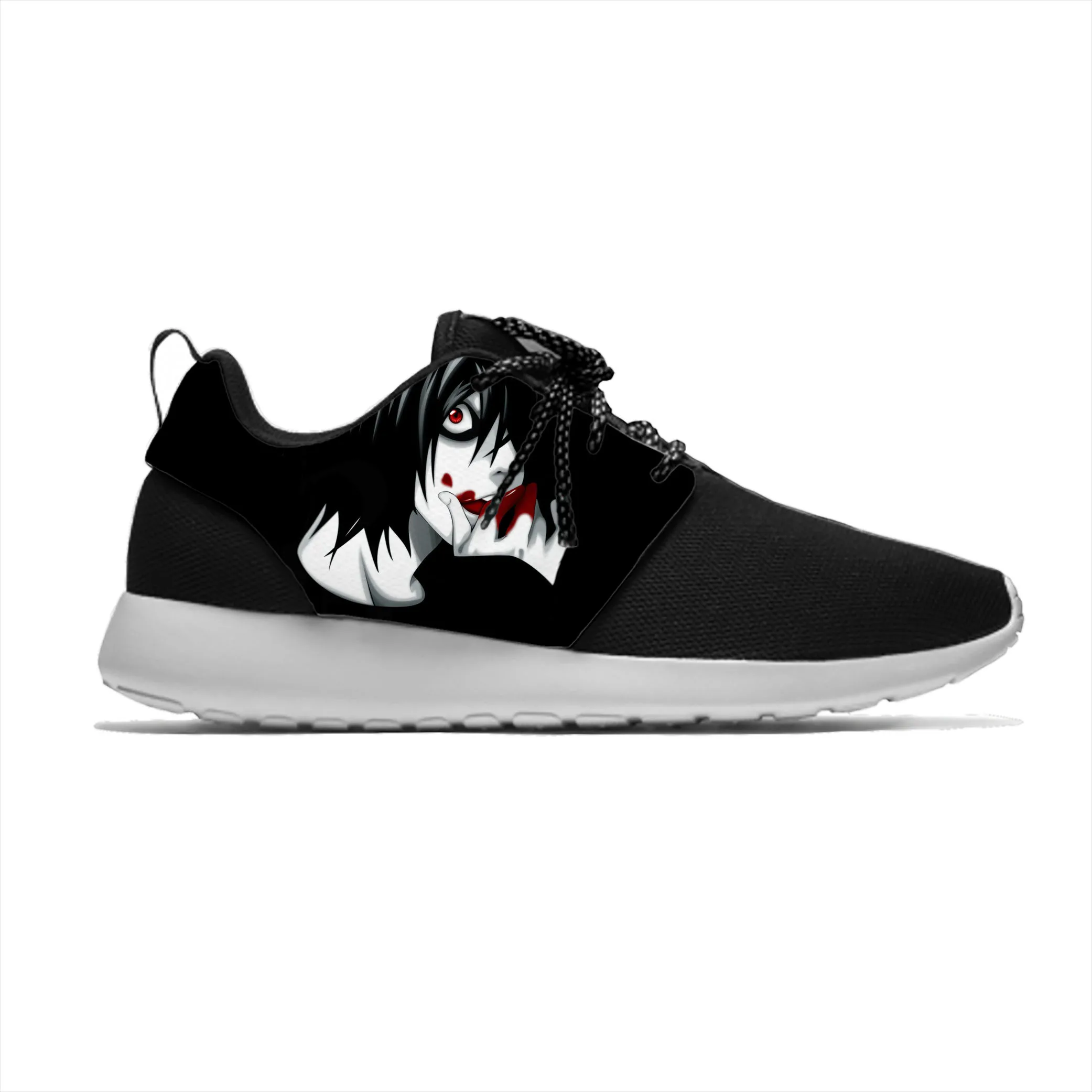 

Японское аниме Манга Мультфильм Death Note L Lawliet спортивная обувь для бега Повседневные Дышащие легкие кроссовки с 3D принтом для мужчин и женщин