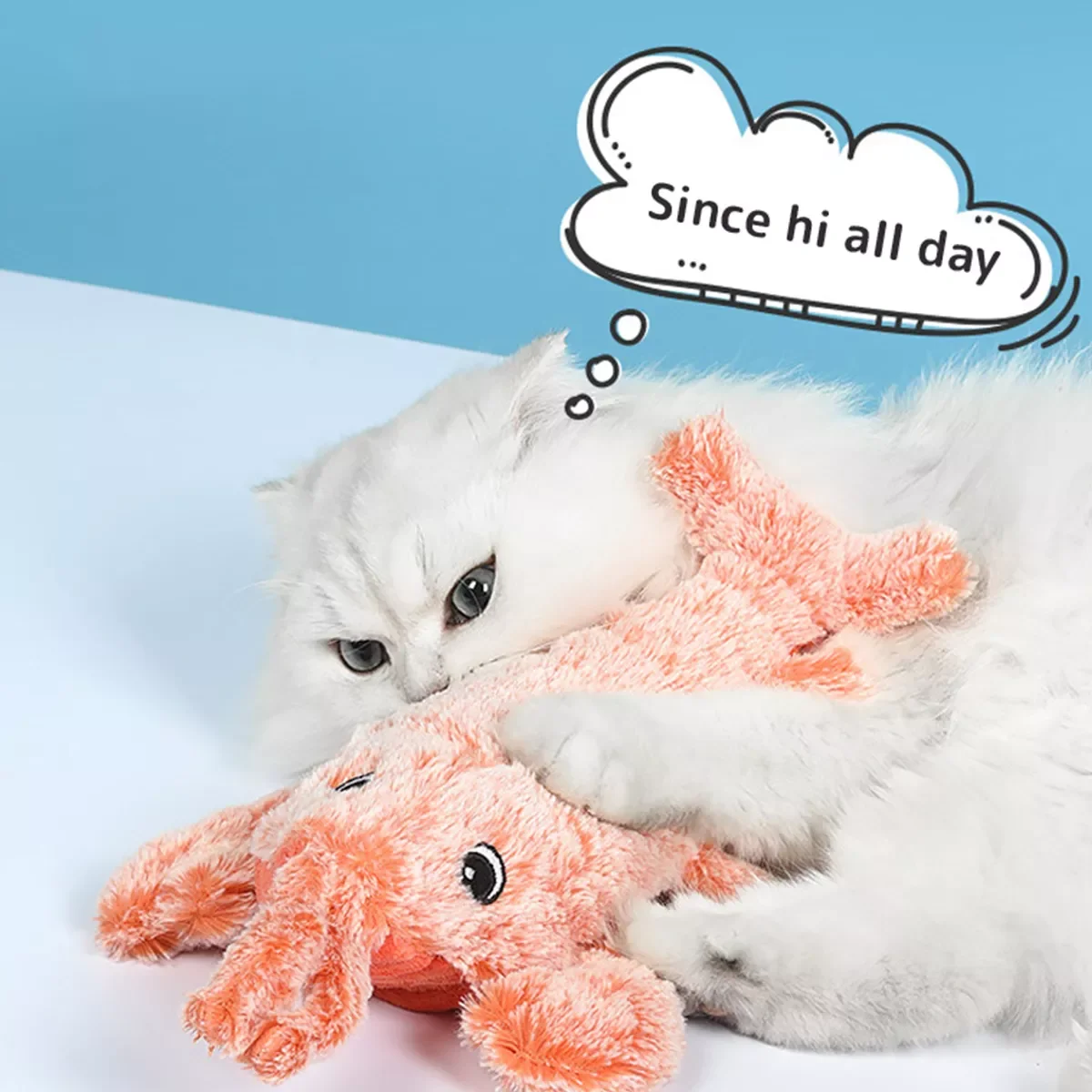 

Electronic Lobster Shape Pet Soft Cat Toy USB Charging Simulation Toys Funny Cat Chewing Playing Supplies Dropshiping