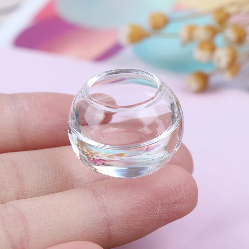 

1PCS 1/12 1/6 Dollhouse Miniature Mini Fish Tank Glass Bowl Doll House Accessories