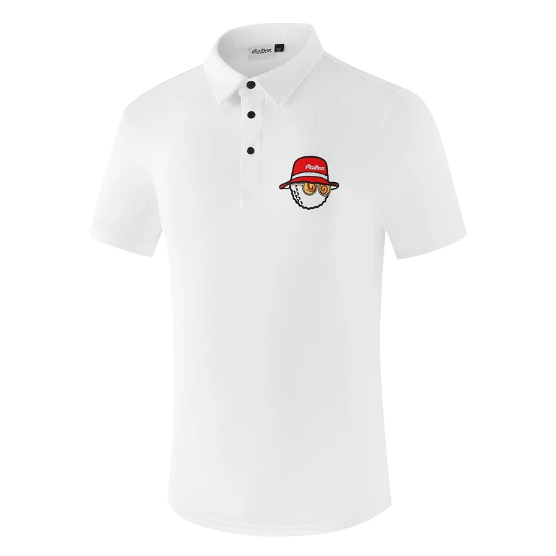 Summer Korean golf men's short-sleeved T-shirt new breathable quick-drying lapel stretch top