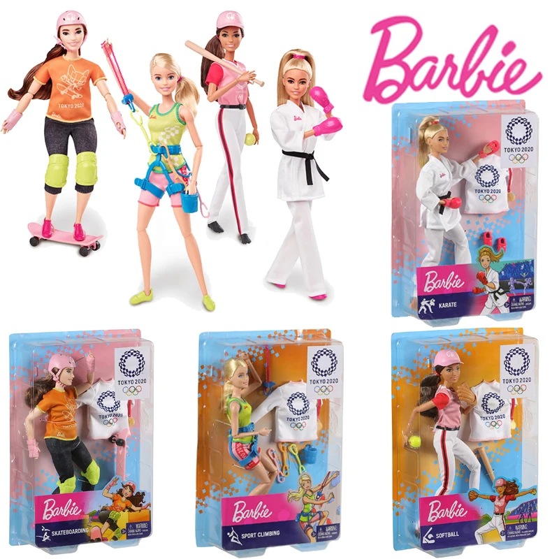

Barbie GJL73 Career Sports Olympia Pop GJL73 Straightening Barbie Toys Olympic Limited Edition Sport Barbie Toy For Girls Poison