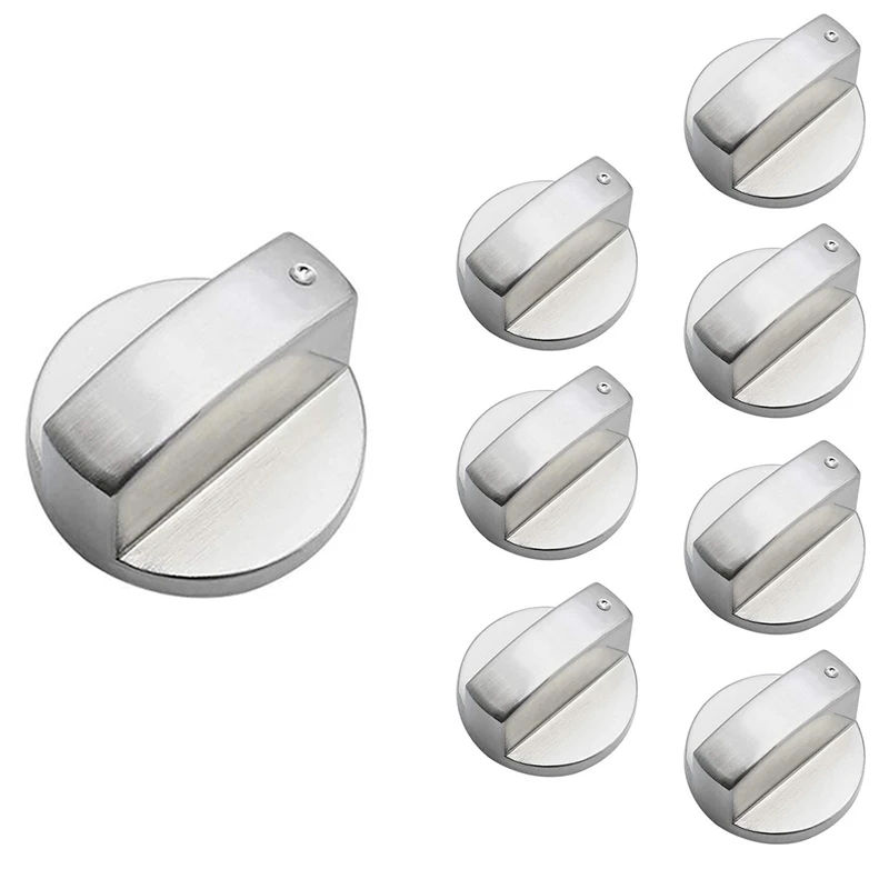 

8 PCS Metal Silver Cooking Surface Control Locks Cookware Parts Replacement