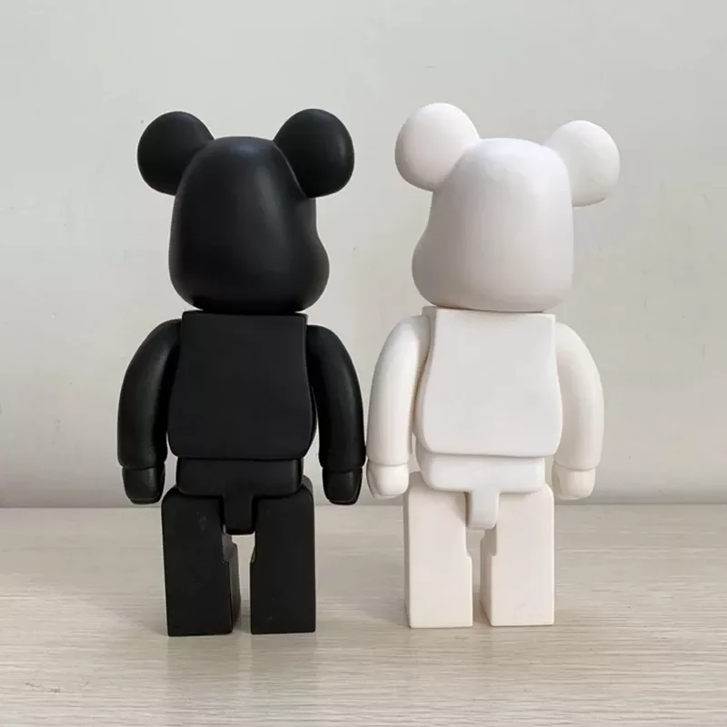 

NEW IN 400% Bearbrick Bear@Brick Action Figures Bear Toys PVC 28cm Model Figures DIY Paint Dolls Kids Toys Children Birthday Gif