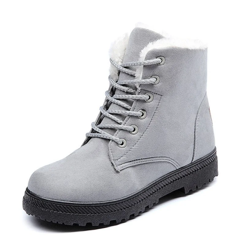 

2022 New Women Boots Winter Snow Warm Boots Ankle Boots with Plush Women Shoes 5 Colors