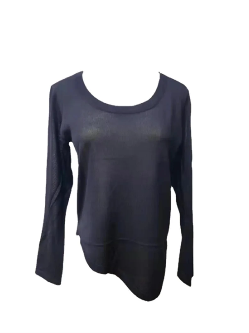

Fashion Round-neck Knitted Breathable Sexy Women Ballet Dance Training Costumes Comfortable Dance Top