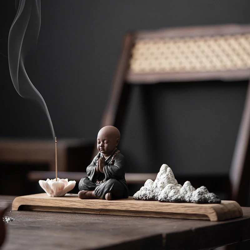 

Melting Lotus Backflow Incense Burner Humidifier Sandalwood Ceremoni Incense Burner Living Room Incensario Decoration Home