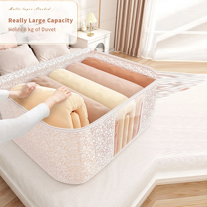 

Clothing Storage Bag Large-capacity Quilt Storage Bag Waterproof Moisture-proof Luggage Moving Package Home Organizing