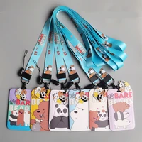 panda cute neck strap lanyard for keys keychain badge holder id credit card pass hang rope lariat mobile phone charm accessories