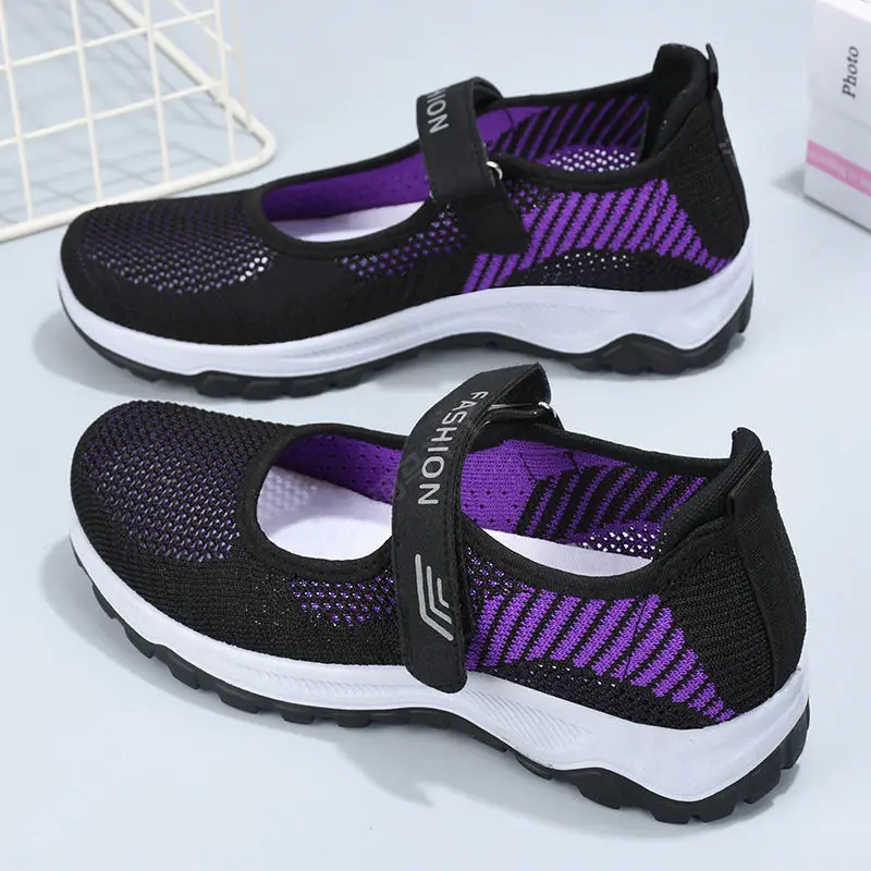 Women's Sneakers Women Walking Shoes Flat Outdoor Comfortable Breathable Casual Mom Boat Shoes Female Soft Sole Lightweight