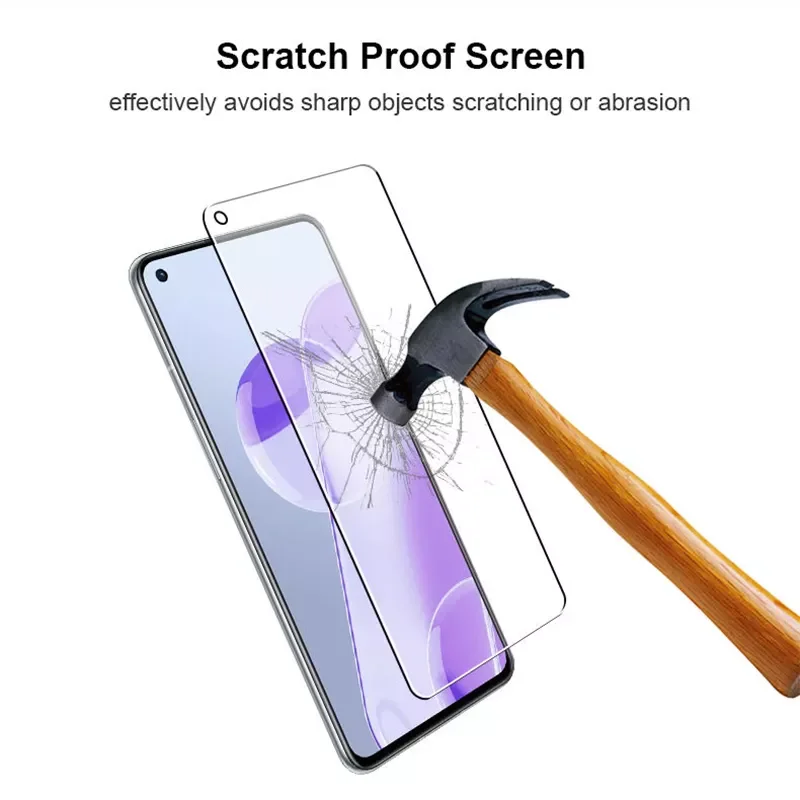 Закаленное защитное стекло с полным покрытием для Oneplus 9 Pro 10 8 изогнутое Nord 2 7 8T 9R 9rt