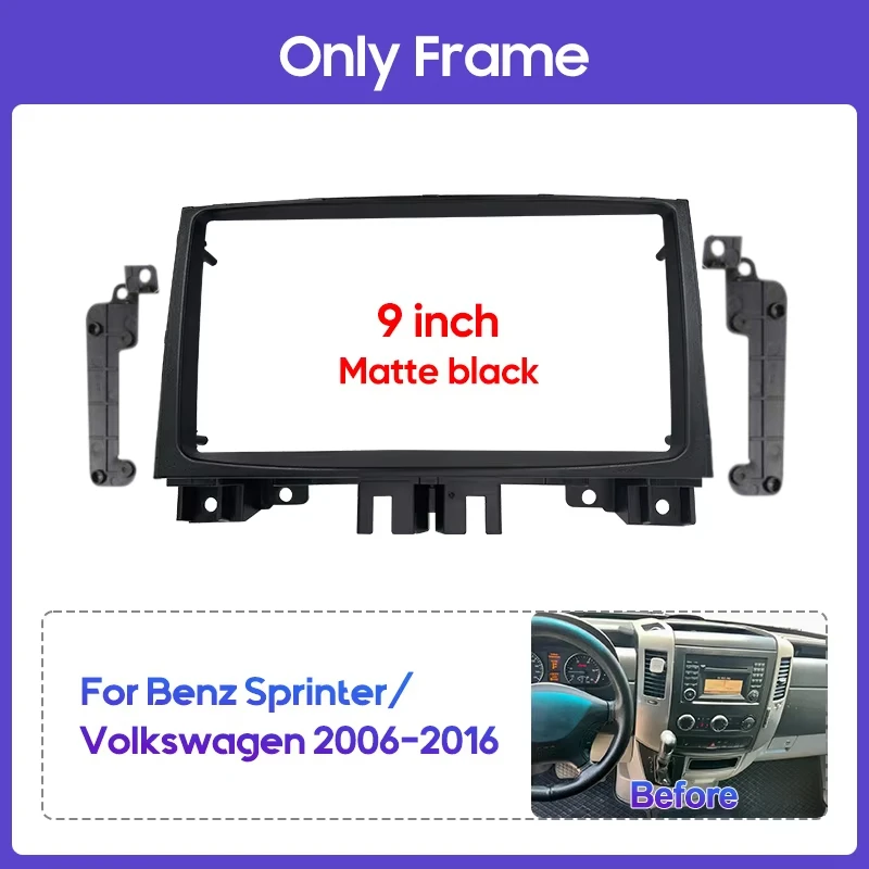 9-дюймовый автомобильный радиоприемник DVD-рамка для BENZ Sprinter/VOLKSWAGEN CRAFTER 2006-2016