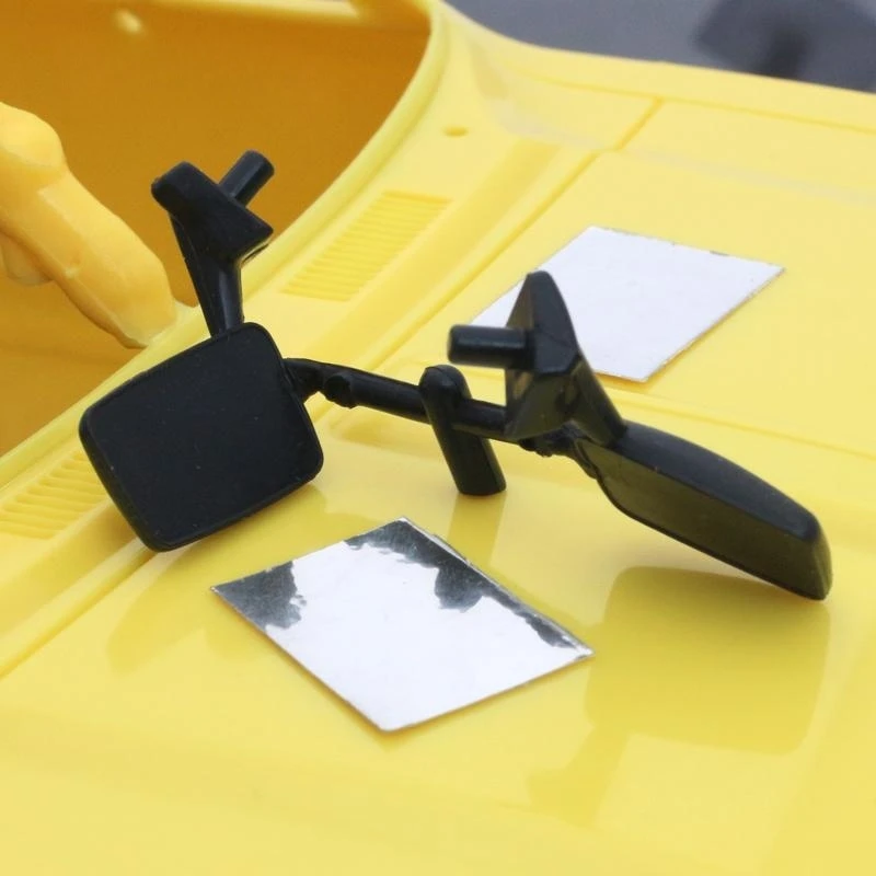 Имитация резиновых зеркал заднего вида для 1/10 радиоуправляемых игрушек Trail Finder 2 Hilux Bruiser SCX10 Semi Truck Car Body R/C модель