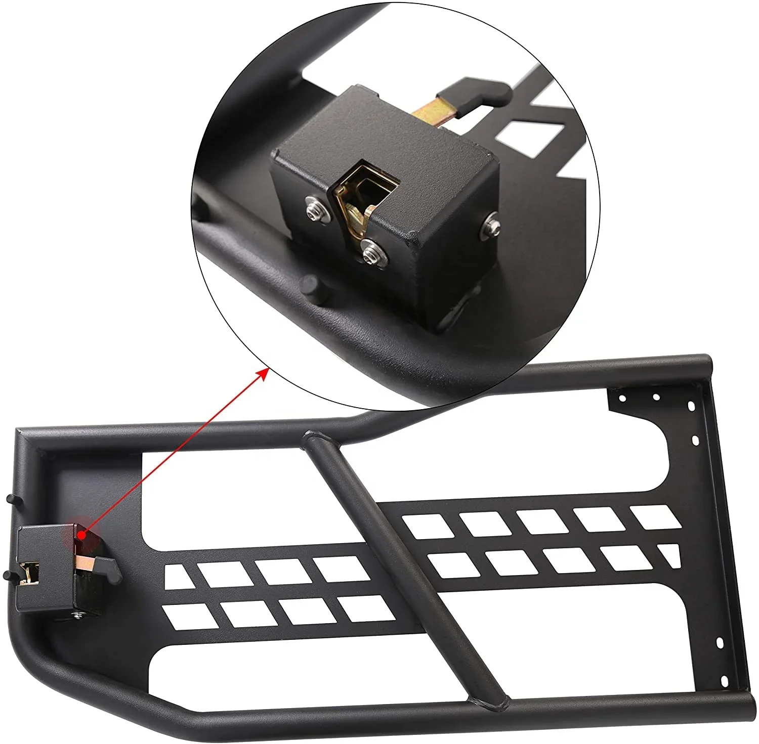 полутрубные двери с боковым зеркалом для Jeep Wrangler JK 07-17 2-дверные/4