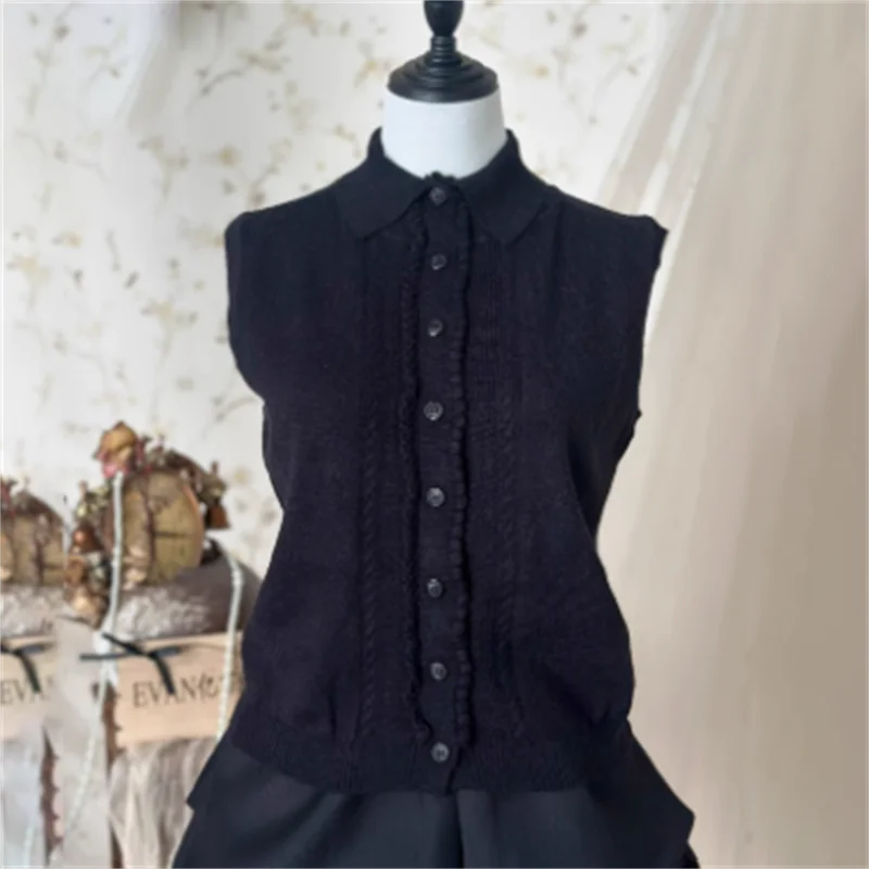 Кардиган женский новый эластичный вязаный облегающий жилет на осень 2024 свитер из
