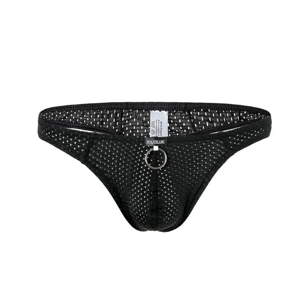 

Mens Sexy Ultra-Thin G-string Low Rise Panties Elasticity Thong T-back Sheer Underpants Solid Underwear Breathable Lingerie
