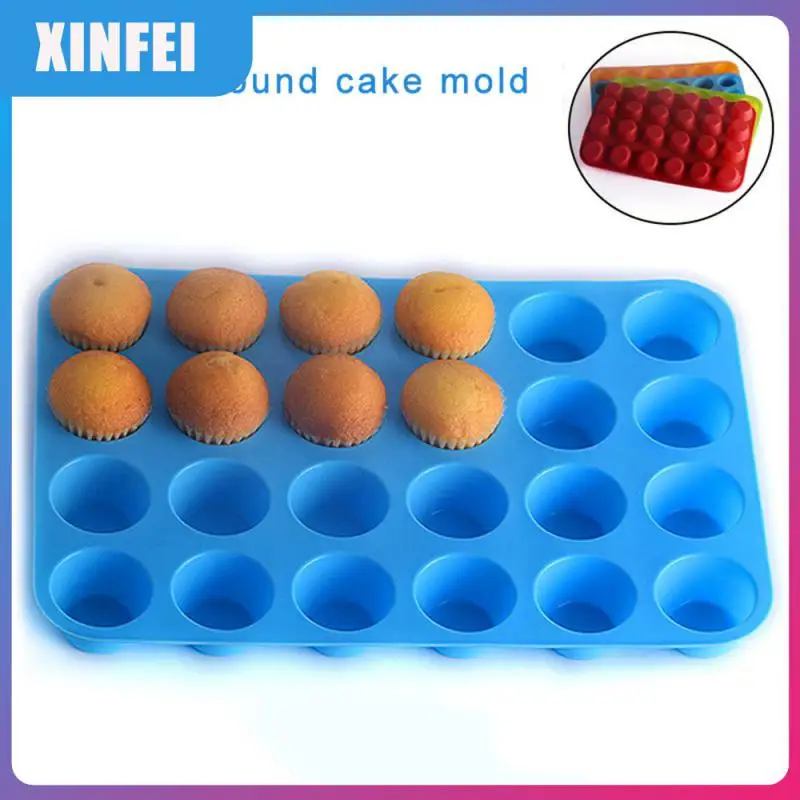 

Mold Mini Muffin Cup 24 Cavity Silicone Soap Cookies Cupcake Bakeware Pan Tray Mould Home DIY Cake Mold Kitchen Tools