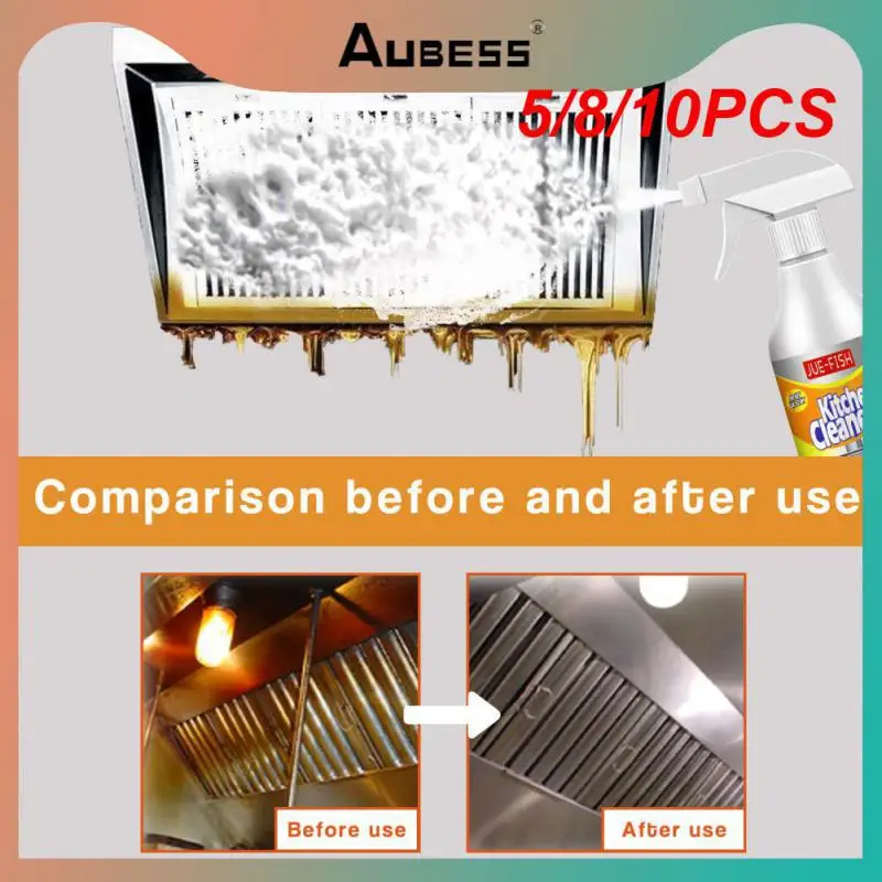 

5/8/10PCS 60ml Oil Stain Cleaner Portable Abstergent Multipurpose Domestic Detergent Kitchen Supplies Froth Foam Cleaner