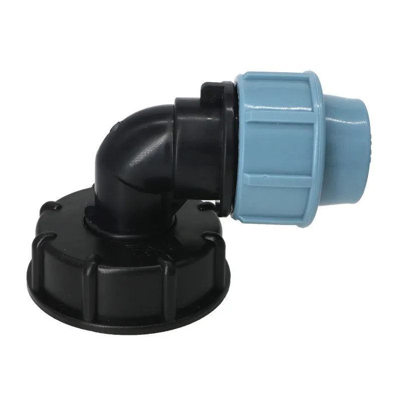

IBC Water Tank Pipe Joints Garden Tube Connector 20/25/32mm Elbow Outlet S60*6 Inlet Watering Irrigation Adapter