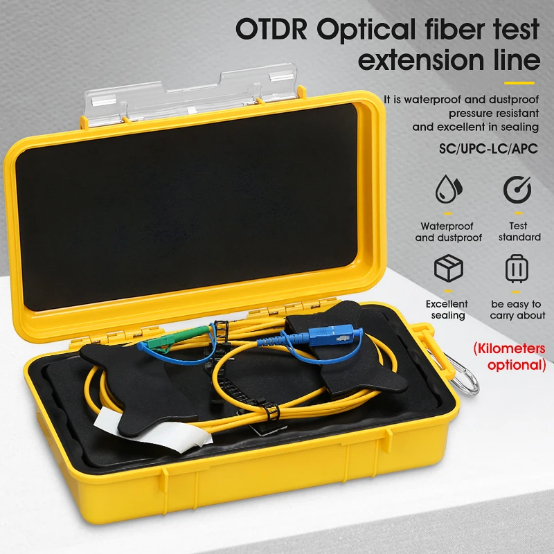 OTDR Fiber Tester SC/UPC-LC/APC Test Extension Cable Fiber Jumper Box 500M 1000M 2000M