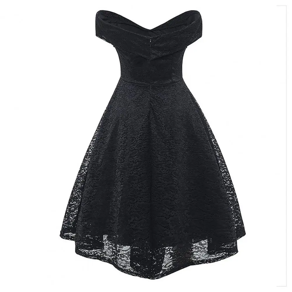 

Женское кружевное вечернее платье с V-образным вырезом