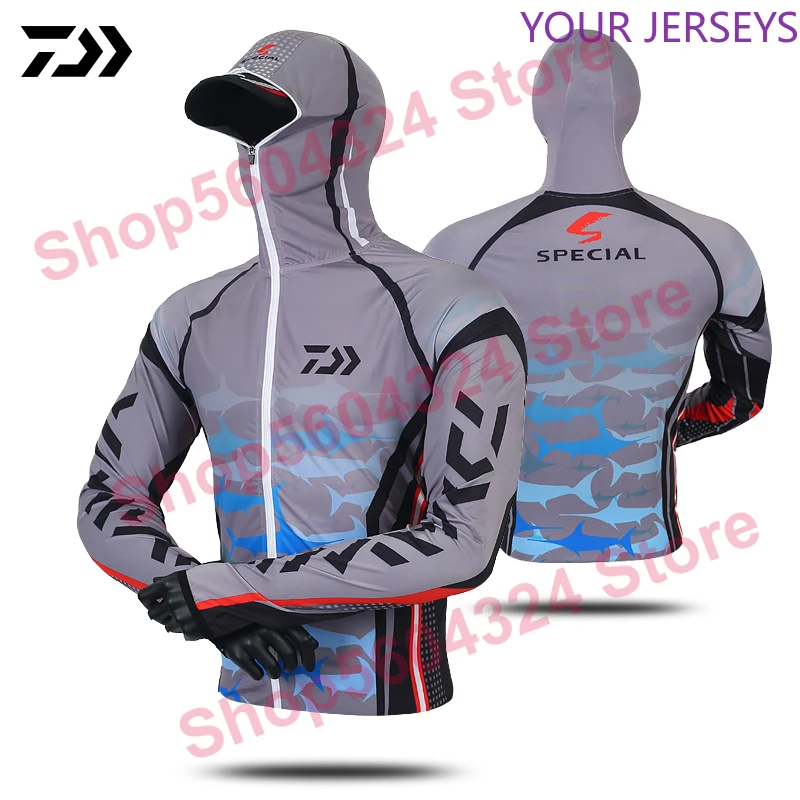 

2022 New Fishing Clothing Anti-UV Sunscreen Sun Protection Face Neck Fishing Shirt Breathable Quick Dry Fishing Clothes
