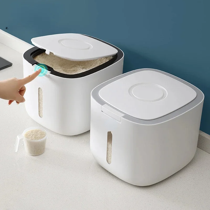 

5 / 10kg Insect Proof and Moisture-proof Sealed Rice Barrel Kitchen Collection Nano Barrel Grain Dog Food Household Box