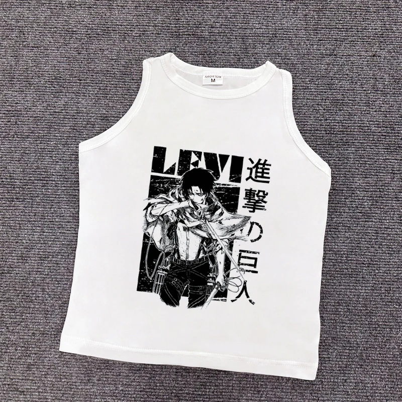 

attack on titan tank top 90s vintage cyber y2k crop top Female fairy grunge manga aesthetic hippie t-shirts