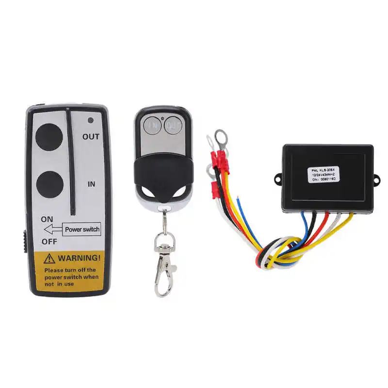 

Wireless Winch Control Kit Winch Receiver Long Lifespan ABS Rubber for Boat